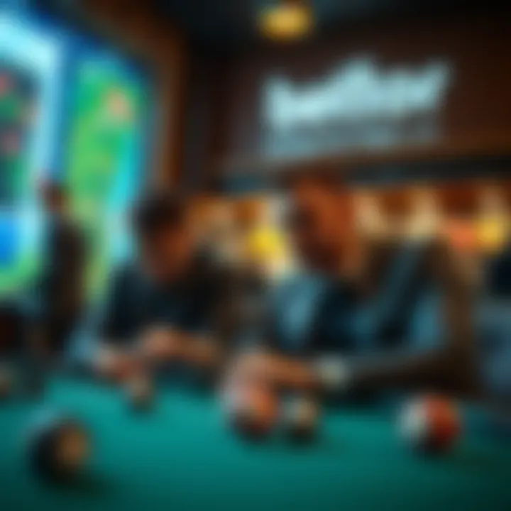 Advanced betting strategies depicted in a dynamic setting