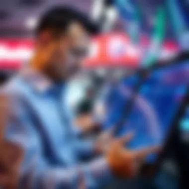 A confident bettor making a selection on a digital betting platform