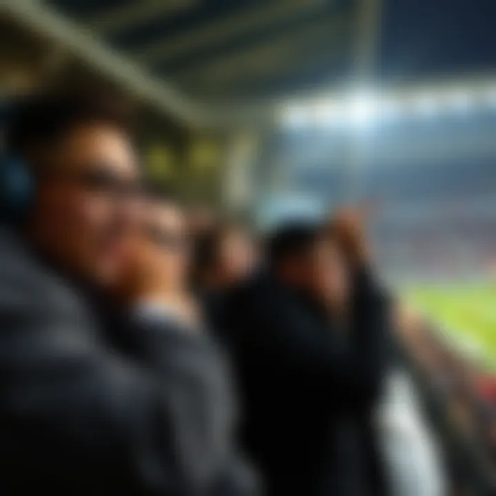 Fan engagement during a match