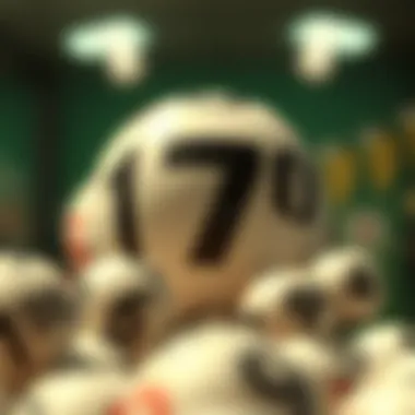 Visual representation of the Ireland Lotto winning numbers