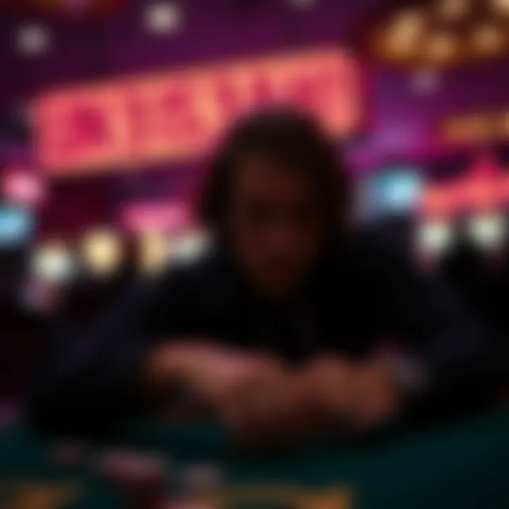 Symbolic representation of gambling addiction awareness