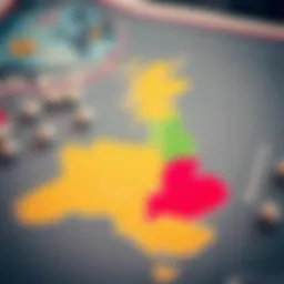 Map highlighting lottery winning regions