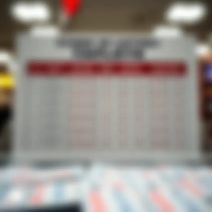 Comparison chart illustrating various types of lottery tickets available.