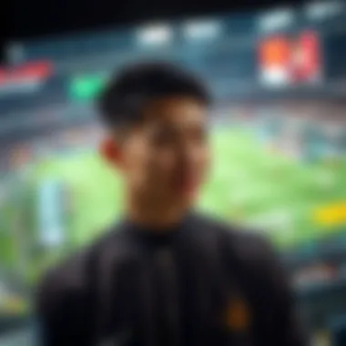 Naver sports interface showcasing live updates