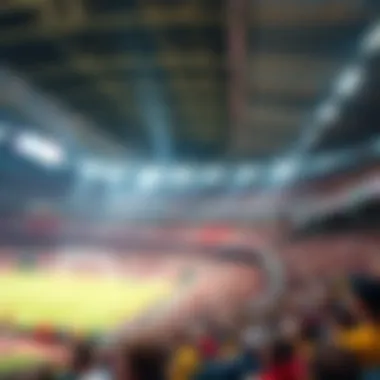 Interior view of the stadium during a major event