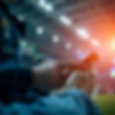 User interacting with a sports betting app interface