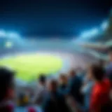 Exciting sports event atmosphere