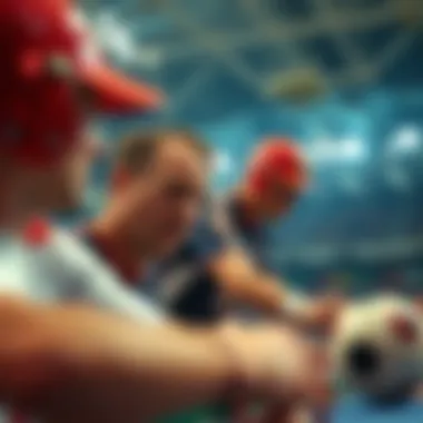 Sports Betting Strategies in Action Illustration of sports betting strategies in action