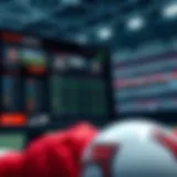 Modern sports betting interface showcasing various options