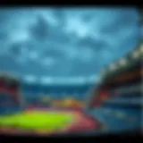 A historic view of Tottenham Hotspur Stadium showcasing its architectural beauty